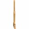 Ekena Millwork Saratoga Rough Sawn Timber Gable Bracket, Western Red Cedar, 108"W x 45"H x 2"D x 6"F, 10/12 Pitch GBW108X45X0206SAR00RWR - alternate 2
